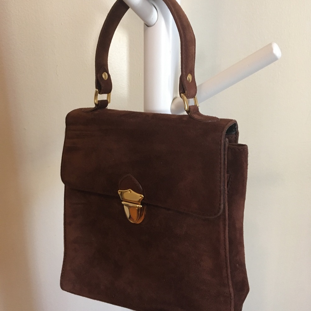 Brooks Brothers small leather satchel